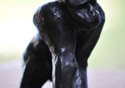 gorille_territoire_bronze_noire_violence_latente_territoire_telque_sculpteur_sculptor_émotions_colère