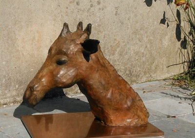 giraphe-giraf-buste-bronze-marron-clair-douceur-plaque-couleur-cuivrée